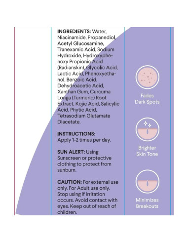 Suero Corrector de Manchas Oscuras Irreshine 15mL - Niacinamida