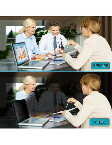 Filtro de Pantalla Privada 14" EZ-Pro Antirreflejo y Antiluz Azul