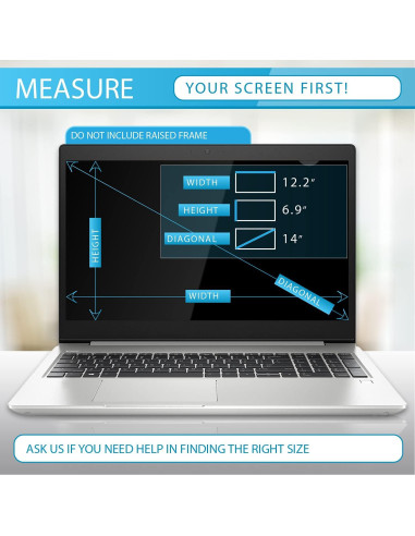 Filtro de Pantalla Privada 14" EZ-Pro Antirreflejo y Antiluz Azul
