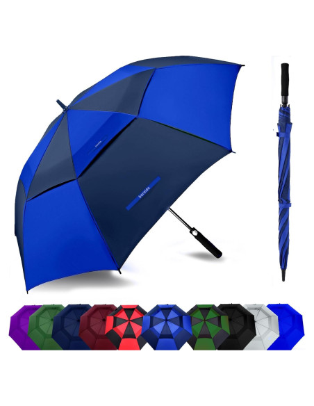 Paraguas de Golf BARAIDA 62/68/72 Pulgadas Automático Doble Dosel
