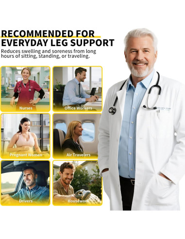 Mangas de Compresión para Pantorrillas CAMBIVO Unisex - Alivio Dolor