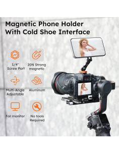 Soporte de trípode magnético VRIG MG-28 para iPhone 12-16 2