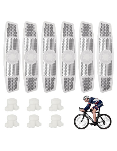 6 Reflectores de Radios de Bicicleta Fampery - Seguridad Nocturna