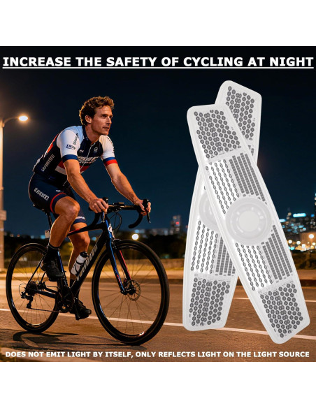 6 Reflectores de Radios de Bicicleta Fampery - Seguridad Nocturna