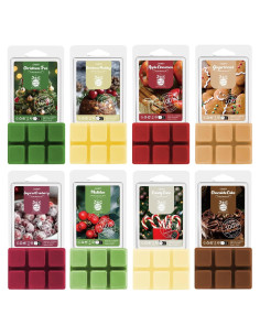 Set de Ceras Aromáticas de Soja Salubrito - Navidad 8 Aromas