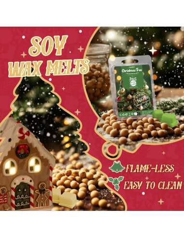Set de Ceras Aromáticas de Soja Salubrito - Navidad 8 Aromas