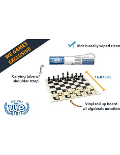 Conjunto de Ajedrez WE Games 43 cm Piezas 7.8 cm Portátil 2