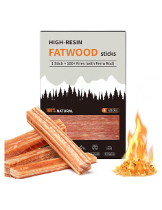 Palos de Encendido de Fuego Smalldu - Grasa de Resina Alta 10 cm