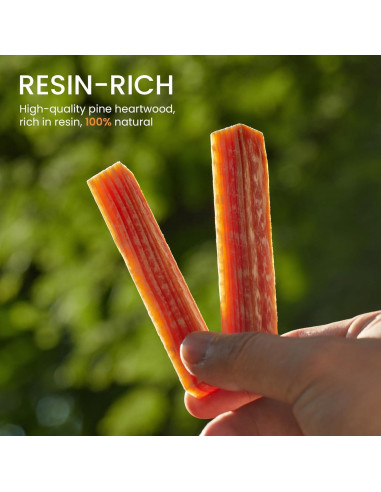 Palos de Encendido de Fuego Smalldu - Grasa de Resina Alta 10 cm