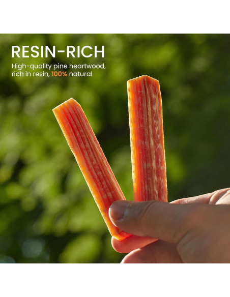 Palos de Encendido de Fuego Smalldu - Grasa de Resina Alta 10 cm