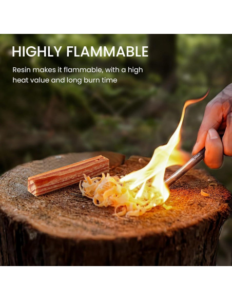Palos de Encendido de Fuego Smalldu - Grasa de Resina Alta 10 cm