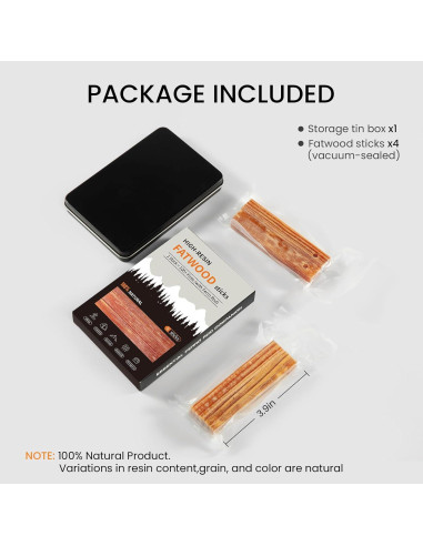 Palos de Encendido de Fuego Smalldu - Grasa de Resina Alta 10 cm