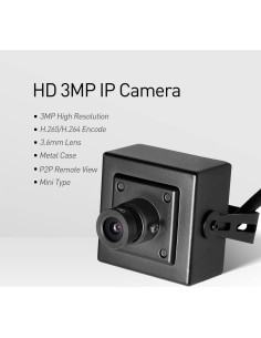 Cámara de Seguridad IP RevoTech I706-4 Mini 3MP 180 2