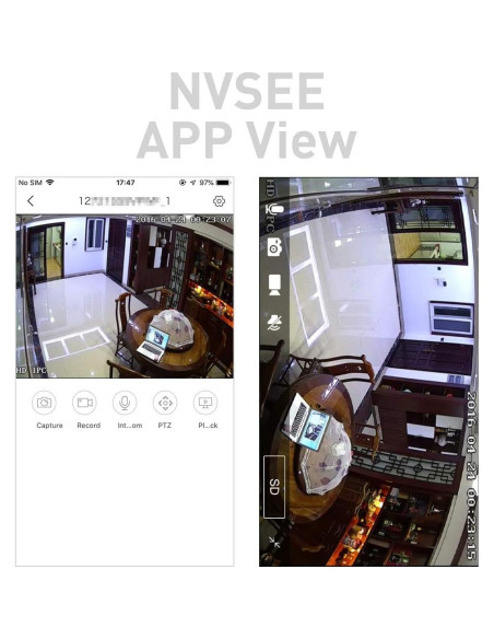 Cámara de Seguridad IP RevoTech I706-4 Mini 3MP 180