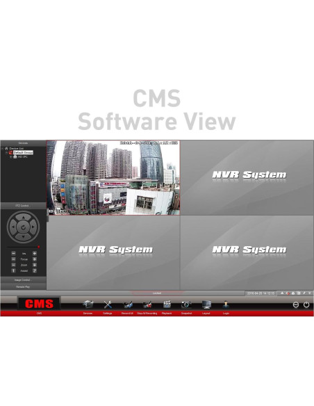 Cámara de Seguridad IP RevoTech I706-4 Mini 3MP 180