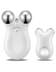 Rodillo de Masaje Facial AAZW Doble Cabeza con Luz LED