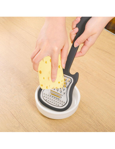 Rallador de Queso de Mano MBAIYO 2 Piezas Acero Inoxidable