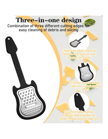 Rallador de Queso de Mano MBAIYO 2 Piezas Acero Inoxidable