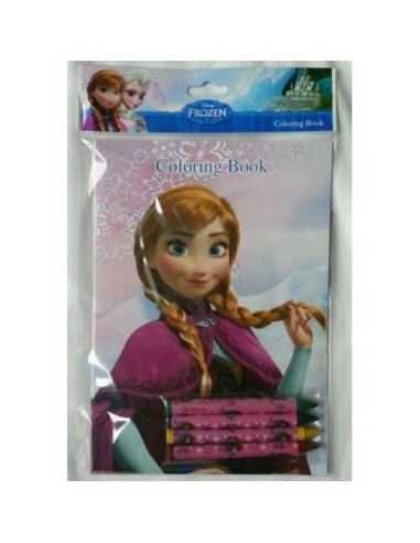 Lote 12 Libros para Colorear Disney Frozen + Crayones