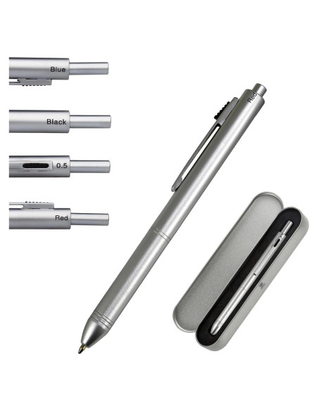 Bolígrafo Multicolor 4 en 1 YUNCHUN con Lápiz Mecánico 0.5mm