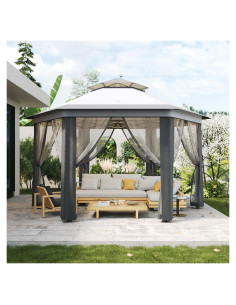 Toldo Pop-Up PhoenixCrest 3.96x3.96m Hexagonal Impermeable