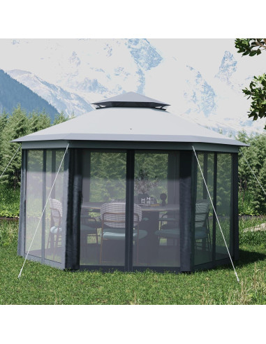 Toldo Pop-Up PhoenixCrest 3.96x3.96m Hexagonal Impermeable