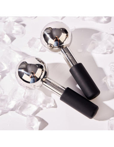 Esferas de Hielo Rotativas Pfefe para Facial y Ojos - Acero Inoxidable