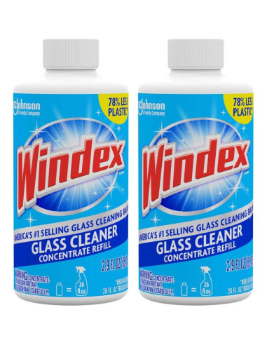 Limpiador de Vidrios Windex Recarga Concentrada 85 ml - 2 Botellas