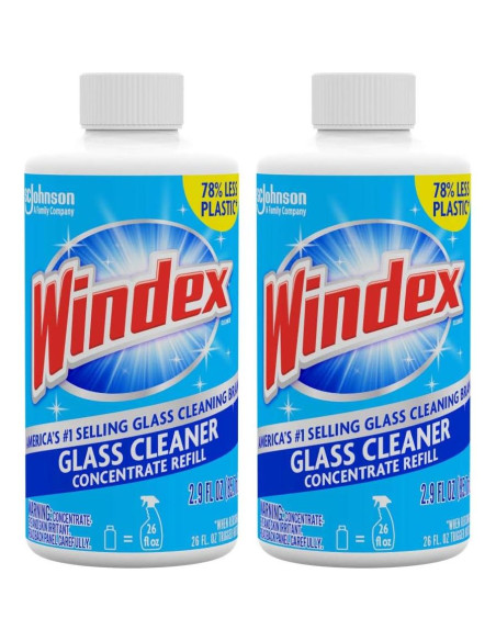 Limpiador de Vidrios Windex Recarga Concentrada 85 ml - 2 Botellas