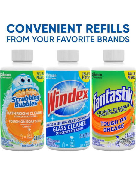 Limpiador de Vidrios Windex Recarga Concentrada 85 ml - 2 Botellas