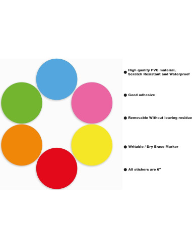 Puntos de Borrado en Seco CLEVER SIGNS 60 Unidades 15.24 cm