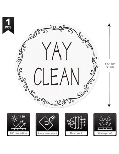 Imán de Lavavajillas Limpio Sucio Anobell 12.7 cm Doble Cara 2