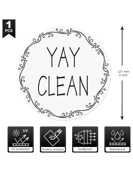 Imán de Lavavajillas Limpio Sucio Anobell 12.7 cm Doble Cara