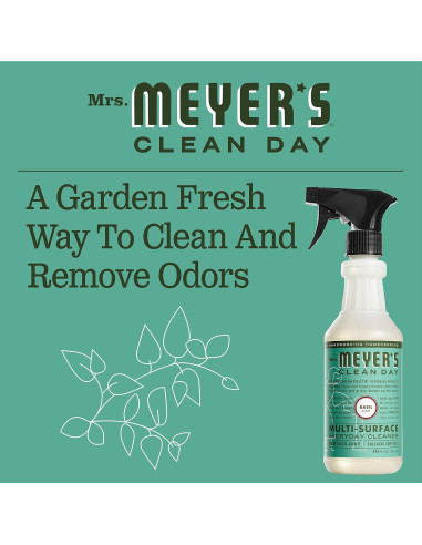 Limpiador Multiusos Mrs. Meyer's Albahaca 473 ml - Paquete de 3