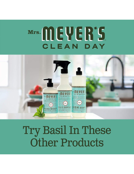 Limpiador Multiusos Mrs. Meyer's Albahaca 473 ml - Paquete de 3