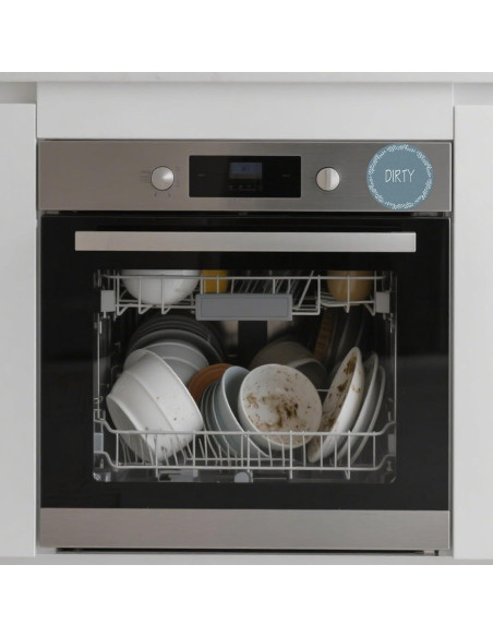 Imán de Lavavajillas Limpio Sucio Anobell 12.7 cm Doble Cara