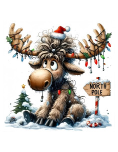 Kit de Pintura por Números GXGLLPZBY Ciervo 40x40 cm