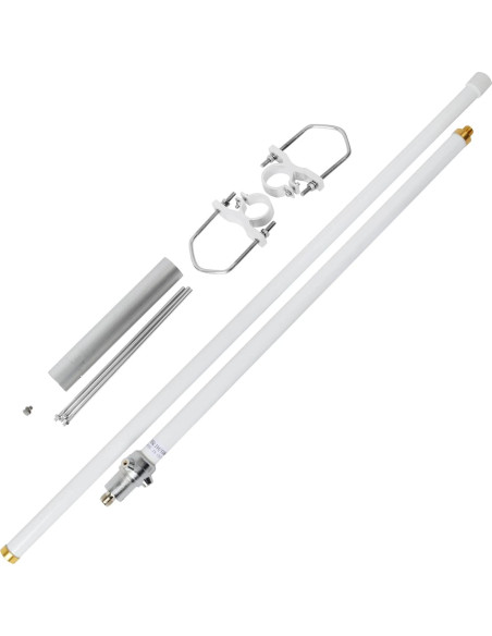 Antena de Fibra de Vidrio HYSHIKRA FB17UV 1.68m 4.5/7.2dBi UHF