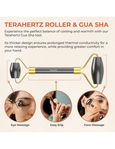 Kit de Gua Sha y Rodillo Facial TeraRX - Terahercios 100% Auténticos
