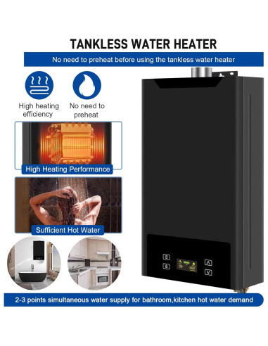 Calentador de Agua Sin Tanque FORIMO 18L Gas Natural Digital