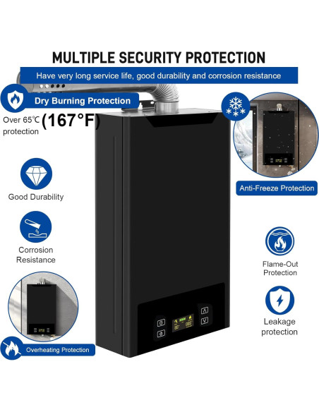 Calentador de Agua Sin Tanque FORIMO 18L Gas Natural Digital