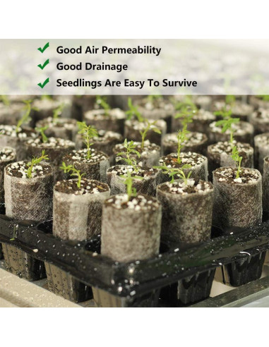 Bolsas de Cultivo Belit 100 Pcs 14.5x14.5 cm Tela No Tejida