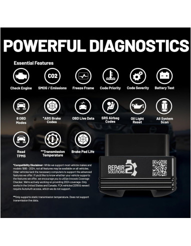 Escáner OBD2 Innova 1000 Bluetooth para iPhone y Android