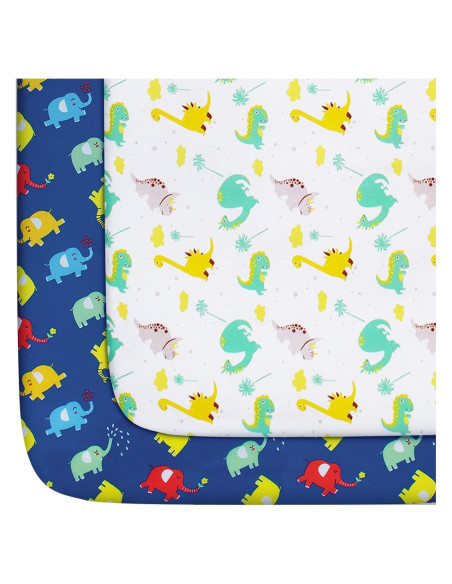 Sábanas Ajustables para Playard Moonsea, 2 Piezas Microfibra