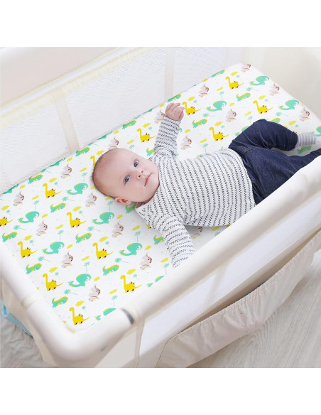 Sábanas Ajustables para Playard Moonsea, 2 Piezas Microfibra