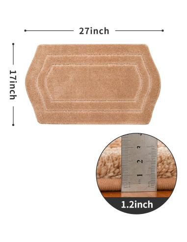 Alfombrilla de Baño Antideslizante COSY HOMEER Beige 45x68 cm