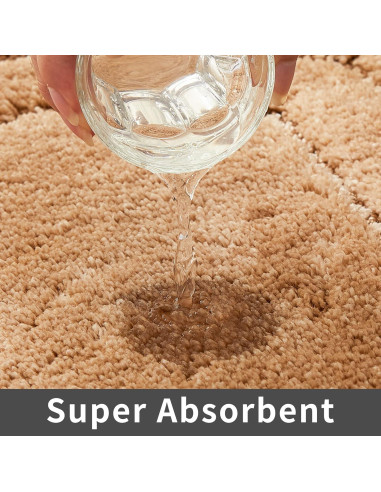 Alfombrilla de Baño Antideslizante COSY HOMEER Beige 45x68 cm