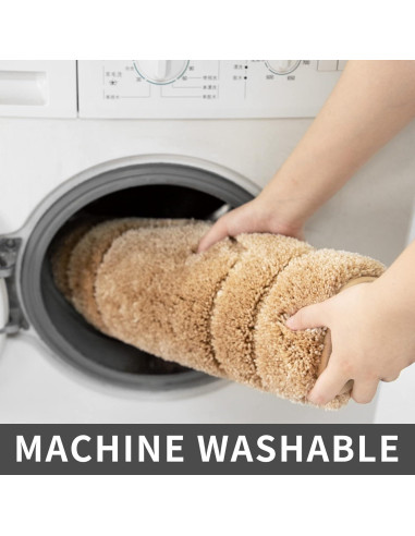 Alfombrilla de Baño Antideslizante COSY HOMEER Beige 45x68 cm