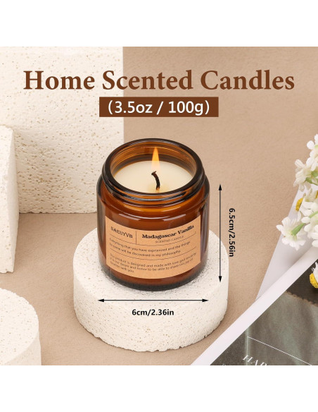 Set de 12 Velas Aromáticas de Soja SAEUYVB - 20 horas cada una