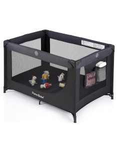 Cuna portátil Pamo Babe PP901 Negra con colchón y bolsa